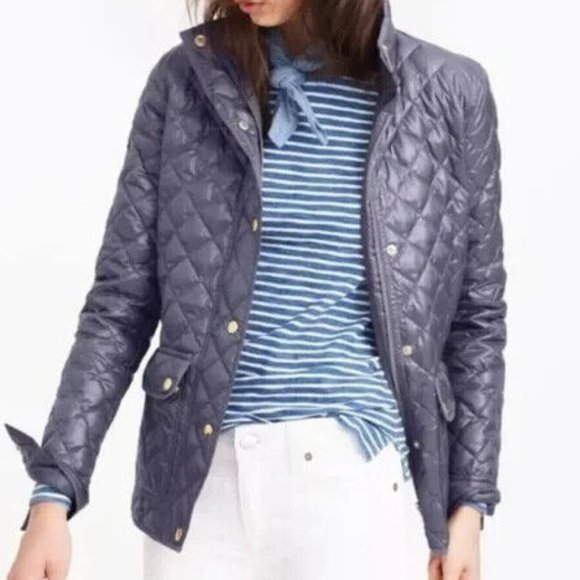 J.CREW Down Quilted Jacket Downtown Field - Picture 1 of 12